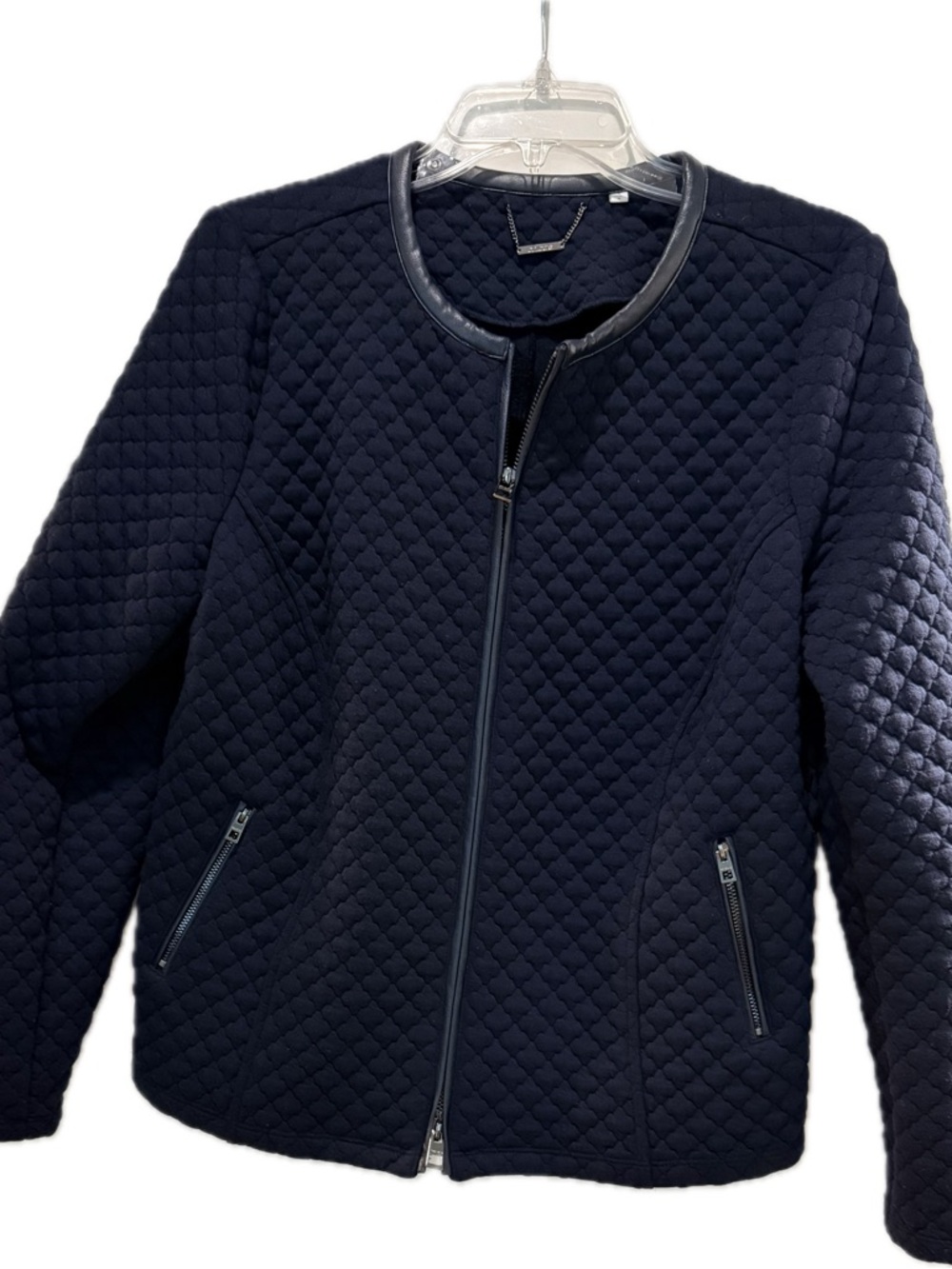Chico's Quilted Navy Jacket